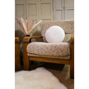 Paire de fauteuils en bois et laine n°4