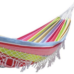 Hamac double franges confort