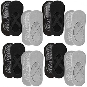 8 paires chaussettes antidérapantes yoga Multicolore