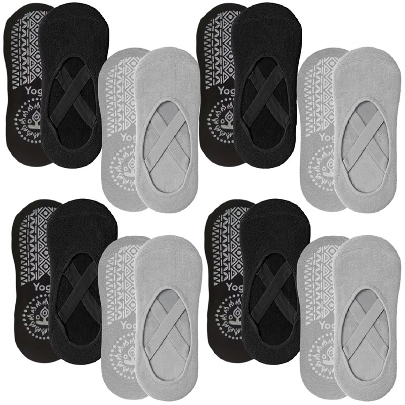8 paires chaussettes antidérapantes yoga