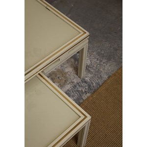 Tables gigognes en pierre et laiton n°117