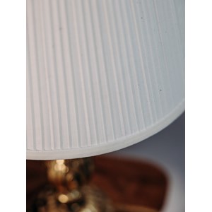 Lampe juponnée en laiton n°451