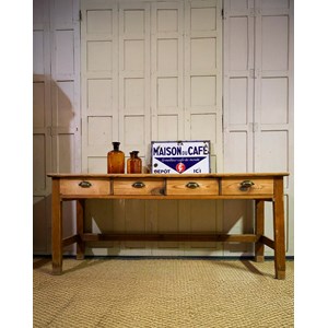 Grand meuble de métier en pitchpin n°191