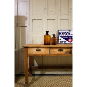 Grand meuble de métier en pitchpin n°191