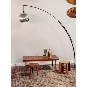 Table basse en bois et métal n°654