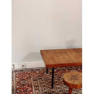 Table basse en bois et métal n°654