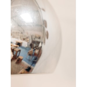 Grand lampadaire incurvé en inox n°264