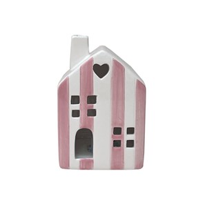 Maison déco lumineuse rayures rose led