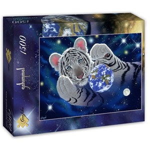 Puzzle schim schimmel - a hug for mother - 1500 pièces