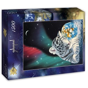 Puzzle schim schimmel - earth lights - 1500 pièces