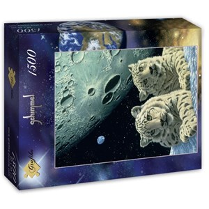 Puzzle schim schimmel - lair of the snow leopard - 1500 pièces