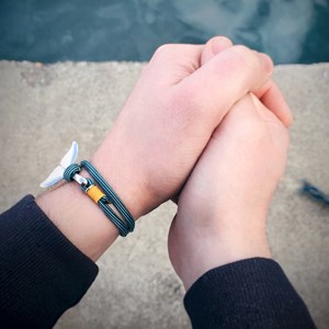 Bracelet corde baleine homme marin bj