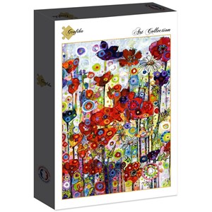 Puzzle sally rich - poppies - portrait - 1000 pièces