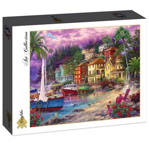 Puzzle chuck pinson - on golden shores - 1000 pièces