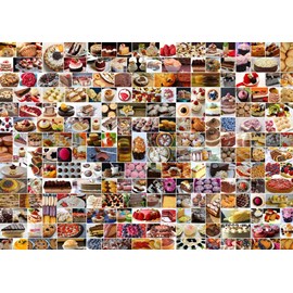 Puzzle collage - gâteaux - 1500 pièces