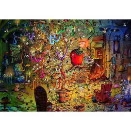 Puzzle françois ruyer - la sorcière et l'arbre à serpents - 1500 pièces