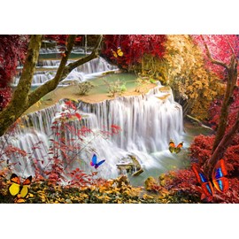 Puzzle deep forest waterfall - 2000 pièces
