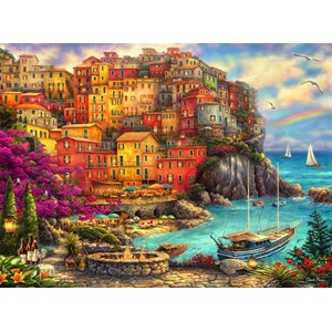 Puzzle chuck pinson - a beautiful day at cinque terre - 2000 pièces