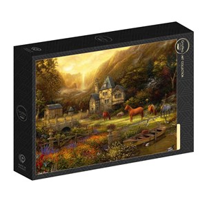Puzzle chuck pinson - the golden valley - 500 pièces