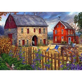 Puzzle chuck pinson - the bluebirds' song - 500 pièces