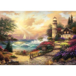Puzzle chuck pinson - seaside dreams - 500 pièces
