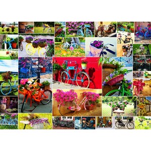 Puzzle collage - vélos - 500 pièces