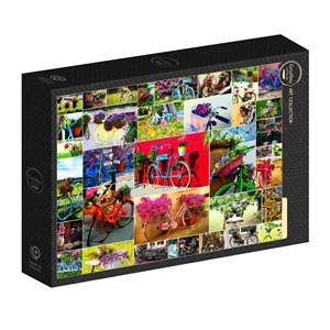 Puzzle collage - vélos - 500 pièces