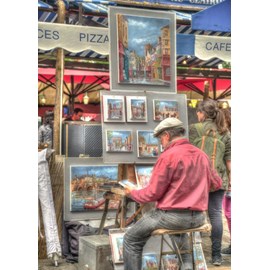 Puzzle artiste de rue, paris, france - 500 pièces