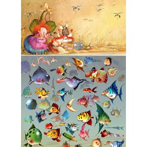 Puzzle françois ruyer - bain de pieds de la sorcière - 500 pièces