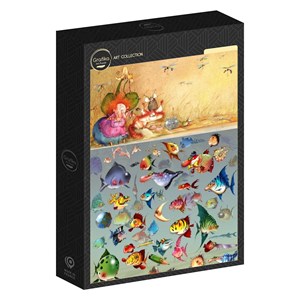 Puzzle françois ruyer - bain de pieds de la sorcière - 500 pièces
