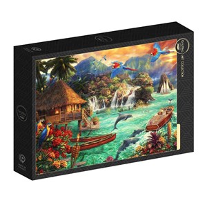 Puzzle chuck pinson - island life - 500 pièces