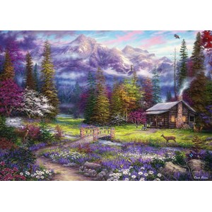 Puzzle chuck pinson - inspiration of spring meadows - 500 pièces