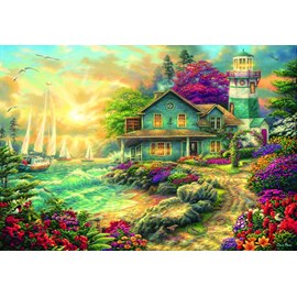 Puzzle chuck pinson - sunrise by the sea - 1000 pièces