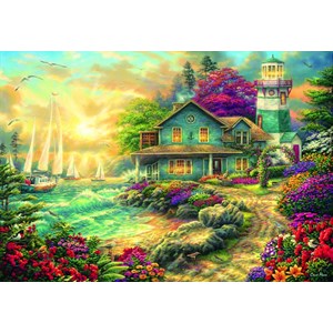 Puzzle chuck pinson - sunrise by the sea - 1000 pièces
