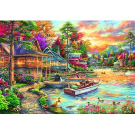 Puzzle chuck pinson - freedom at the lake - 1000 pièces