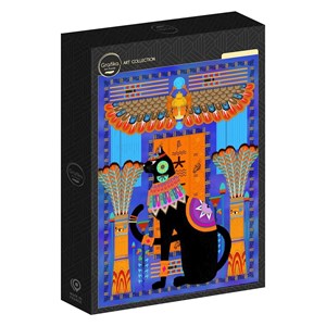 Puzzle chat egyptien - bleu - 1000 pièces