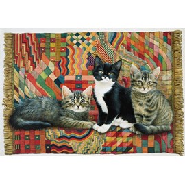 Puzzle christie, posky and zelly on a deco rug - 1000 pièces