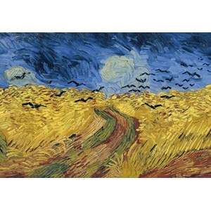 Puzzle vincent van gogh - champ de blé aux corbeaux, 1890 - 1000 pièces