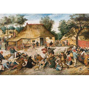 Puzzle brueghel - le repas de noce, 1568 - 1000 pièces