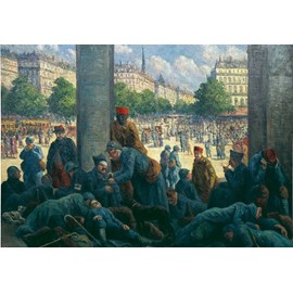 Puzzle maximilien luce - gare de l'est, 1917 - 1000 pièces