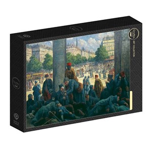 Puzzle maximilien luce - gare de l'est, 1917 - 1000 pièces