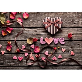 Puzzle love - red hearts - 1000 pièces