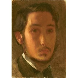 Puzzle edgar degas : autoportrait avec col blanc, 1857 - 1000 pièces