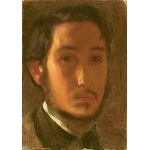 Puzzle edgar degas : autoportrait avec col blanc, 1857 - 1000 pièces