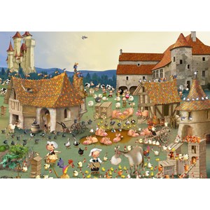 Puzzle françois ruyer - ferme 1 - 1000 pièces