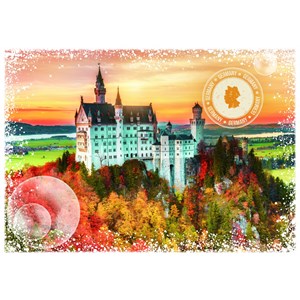 Puzzle travel around the world - allemagne - 1000 pièces
