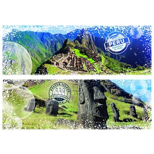 Puzzle travel around the world - chili et pérou - 1000 pièces
