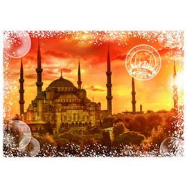 Puzzle travel around the world - turquie - sunset - 1000 pièces