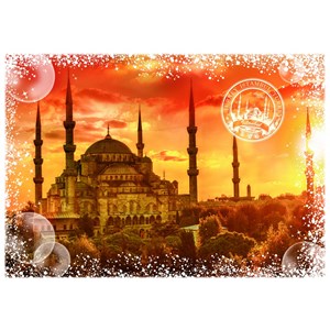 Puzzle travel around the world - turquie - sunset - 1000 pièces