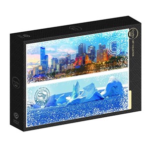 Puzzle travel around the world - australie et antarctique - 1000 pièces